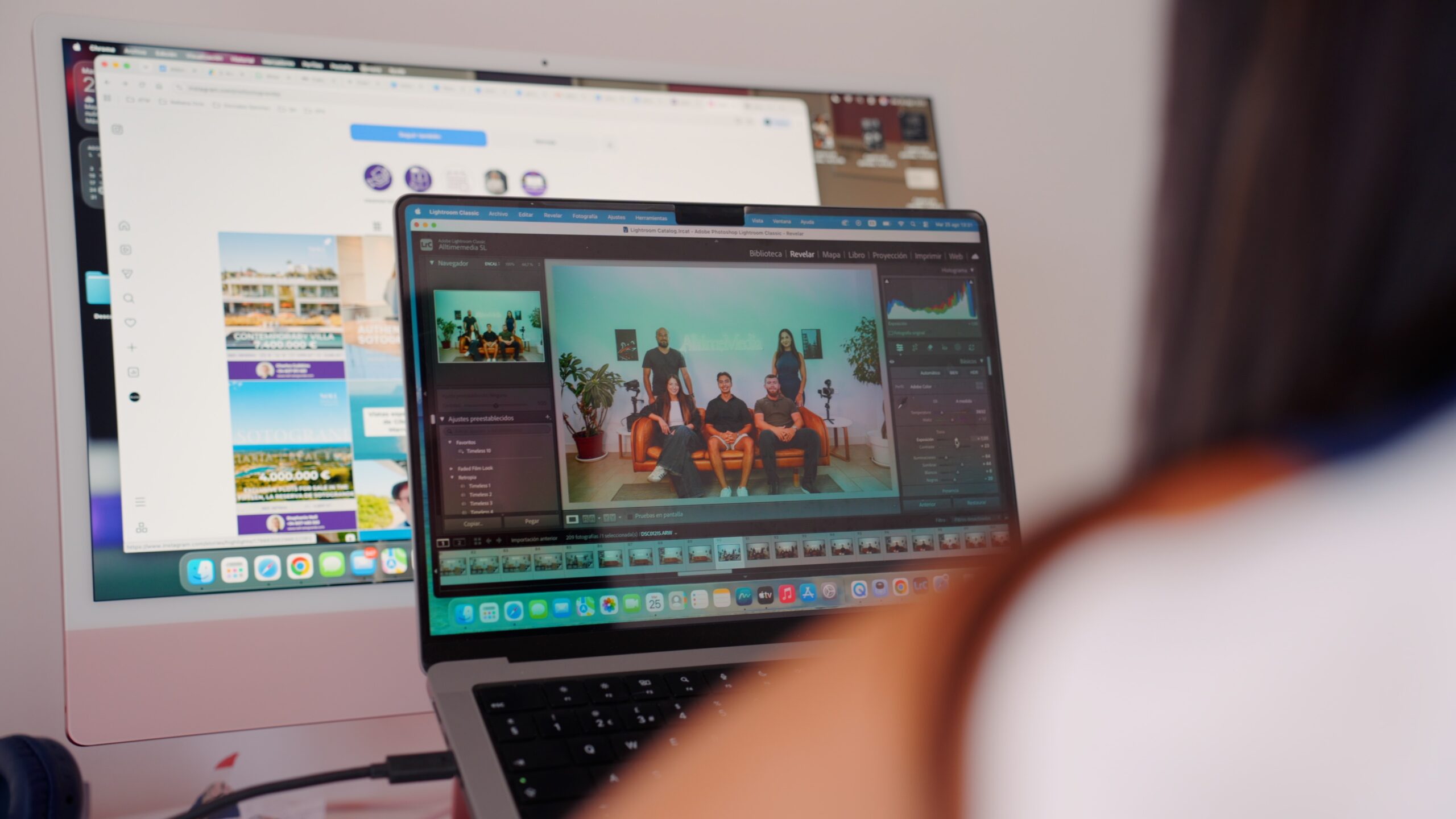 Professional video editing and colour grading